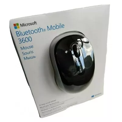 Genuine Microsoft Bluetooth Mobile 3600 Wireless Mouse Blue PN7-00009 • £36.95