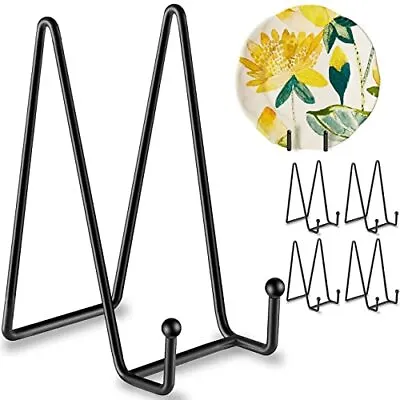 Plate Stands For Display 5 Pack 6 Inch Plate Holder Display Stands Metal Frame • $13.68