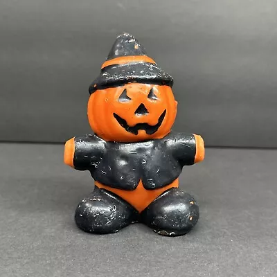 Vintage Gurley Halloween Jack-O-Lantern JOL Pumpkin Candle Unused • $12