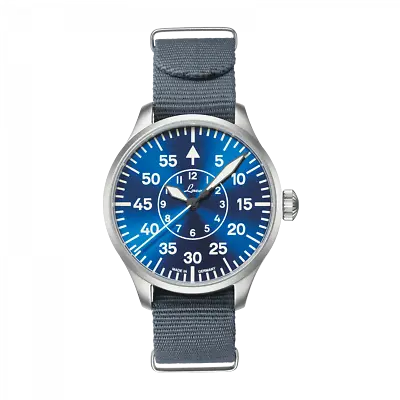 $356.69 • Buy Laco Aachen Blaue Stunde 39mm Pilot Watch Blue Face BNIB Type B Flieger 862103