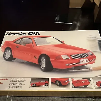 Mercedes 500SL Model Kit 1/24 Testors/Fujimi 1990 #358 Factory Sealed • $24.99