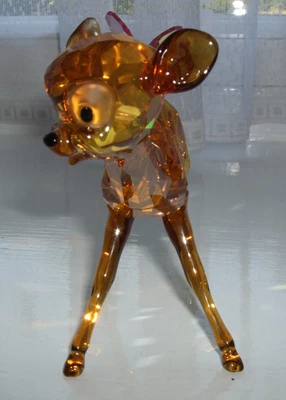 Swarovski Disney Bambi Coloured Crystal Figurine Deer Butterfly Collectible Rare • £700