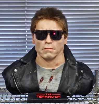 The Terminator 1984 Lifesize Bust Custom Scale 1:1 Prop Made To Order! • £595