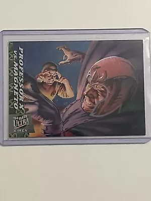 1994 Marvel Fleer Ultra X-Men Greatest Battles Card #5 PROFESSOR X Vs MAGNETO • $3.99