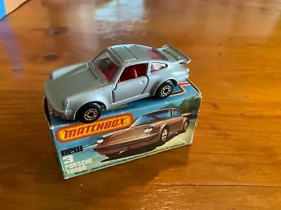 Matchbox Cars With Box Porsche Turbo #3 • $29.95