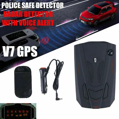 $16.49 • Buy 2022 Car 16 Band 360° Anti-Police GPS Camera Laser Radar Detector Voice Alert US