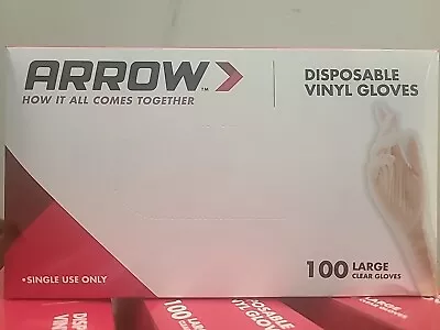 [100-1000] Powder-Free  Disposable Clear Vinyl Gloves Large • $8.42