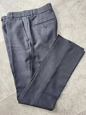 Boys Mid Grey Trutex School Trousers. Size 28l • £2
