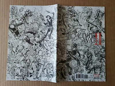 Civil War II #8 Kim Jung Gi Complete Sketch Connecting Cover Variant Marvel 2016 • $12.99