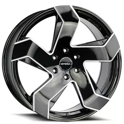 (4) 22  Strada Wheels Coltello Gloss Black Milled Edge Rims(B45) • $1369