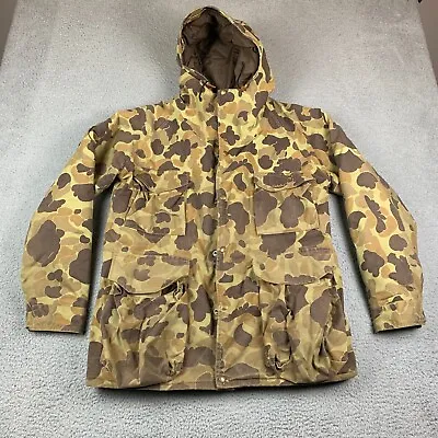 VTG Cabelas Jacket Mens Large Duck Camo Hunting USA Made Gore Rain Coat Parka • $74.16