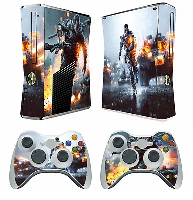 $9.99 • Buy Battle 259 Vinyl Decal Skin Sticker For Xbox360 Slim And 2 Controller Skins