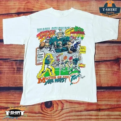 $9.99 • Buy Vintage NFL Dan Marino Miami Dolphins Comic Series T-Shirt, Gift Fan All Size