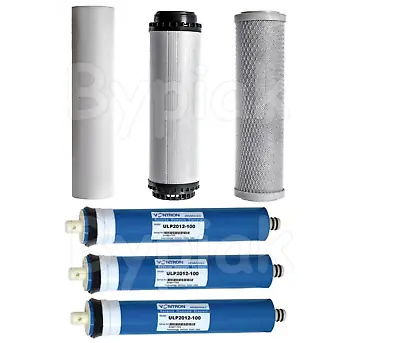 450GPD Reverse Osmosis RO Water Replacement Filters 4 Stage (3x150gpd) • £94.90