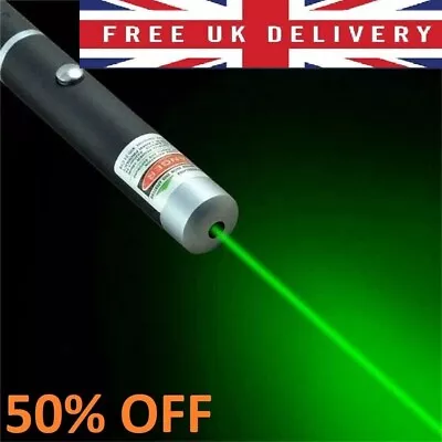 50miles Laser Green Pen Pointer 1mw Powerful Lazer Professional Beam Pet Dog Cat • £3.45