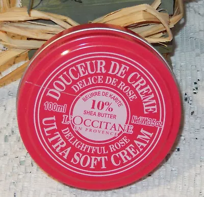 L'occitane Delightful Rose Ultra Soft Cream 10% Shea Butter 3.5 Oz/100 Ml Sealed • $28.99