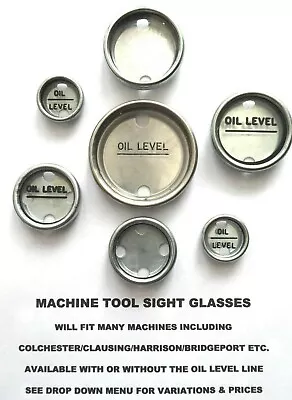 £12.90 • Buy Colchester Triumph, Bantam, Student, Master, Mascot,  Oil Level Sight Glasses