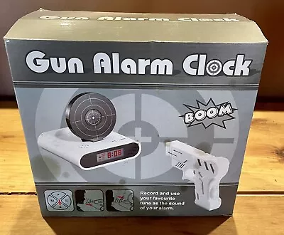 2000 Toy Gun Video Game Bulls Eye Alarm Clock NOS BF-1821 Vintage Arcade New • $19.95