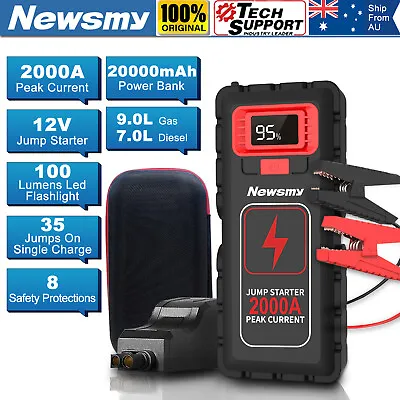 $62.99 • Buy NEWSMY 3000A 24000mAh Car Battery Charger Jump Starter Booster Tester Power Bank