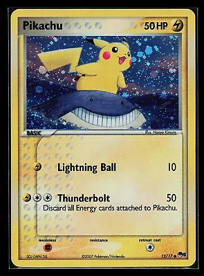 Pokemon Card - Pikachu - POP Series 5 HOLO Bleed 12/17 Error Back • $125