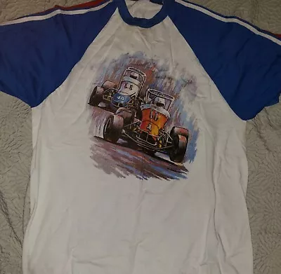 Vintage Sprint Car Racing Car T Shirt. True Vintage Racing Shirt. Xl • $49.99