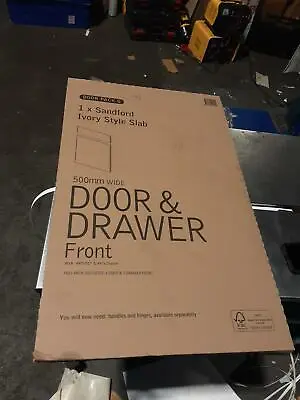 IT Kitchens Sandford Ivory Style Slab Drawerline Door & Drawer Front (W)500mm • £9.99