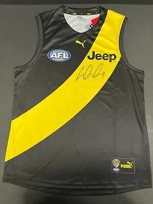 $395 • Buy AFL RICHMOND TIGERS DUSTIN MARTIN HAND SIGNED HOME GUERNSEY DUSTY Premiers MCG