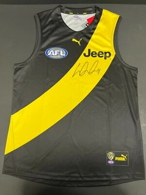 $395 • Buy AFL RICHMOND TIGERS DUSTIN MARTIN HAND SIGNED HOME GUERNSEY DUSTY Premiers MCG