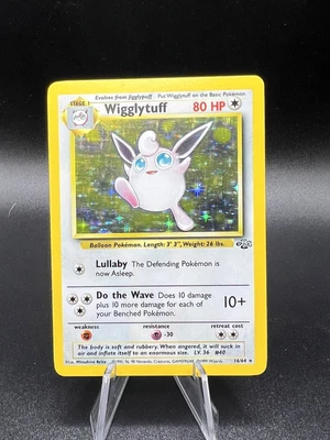 $1.81 • Buy Pokemon TCG Wigglytuff Jungle 16/64 Holo Unlimited Holo Rare LP