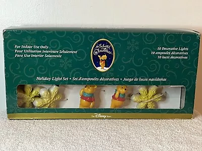 Vtg Disney Store An Enchanted Christmas Winnie The Pooh String Lights Snowflakes • $22.99