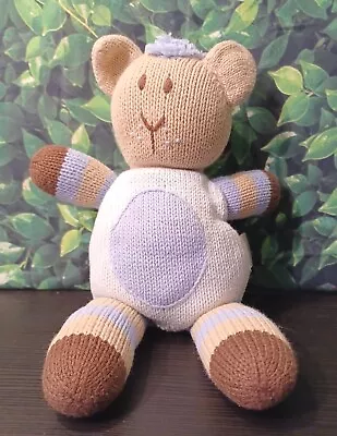 Hanna Andersson Knit Plush Bear Cotton Baby Toy  • $15