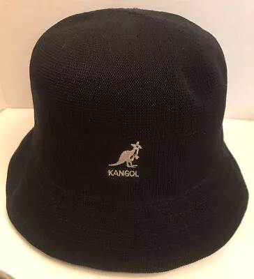 Kangol Blue Tropic Lahinch Bucket Hat Size Medium Woven 60/40 Poly/Chlorofibre • £24.10