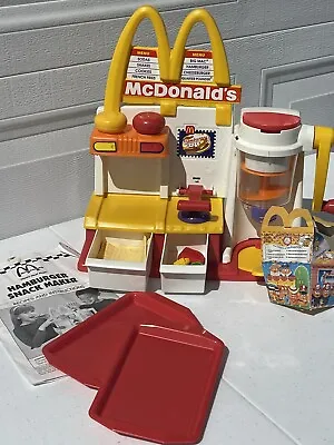 Vintage McDonald's Happy Meal Magic Hamburger Snack Maker Accessories Play Toy • $32