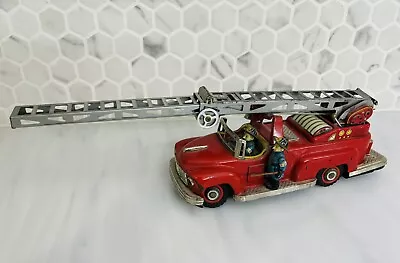 Vintage Tin Toy Fire Brigade Truck F.D. 6097 Nomura Japan 60s • $50