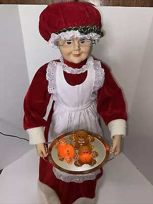 Animated MRS. CLAUS Musical Lights Cookie Christmas Holiday Living #0476292 ￼ • $50