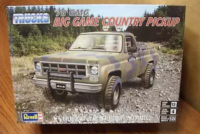 Revell '78 Gmc Big Game Country Pickup Truck Model Kit 1/24 Scale • $34.95