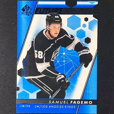 2022-23 SP Authentic NHL SAMUEL FAGEMO Future Watch Rookie Limited Blue 81/399 • $9.99
