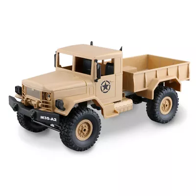 Remote Control Military Truck Replica Model RC Rock Crawler Army Toy Car 2.4 4WD • $61.75