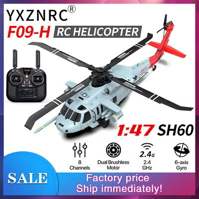 YXZNRC RC Helicopter 1:47 2.4G 8CH Remote Control Drone Flybarless Gyro Aircraft • $29.69