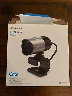 Microsoft LifeCam Studio For Business Model 1425 1080p Webcam - Silver • $25