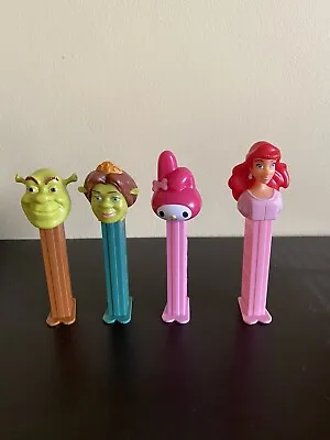 Disney Little Mermaid/Hello Kitty My Melody/Shrek/Fiona Pez Dispensers Lot  • $2.95