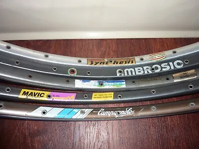 Ambrosio Synthesis Nemesis Mavic 330 Campagnolo Sigma Tubular Sew Up Rims 32 H • $10