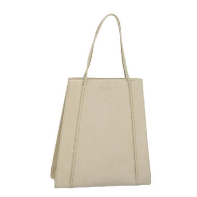 Salvatore Ferragamo Hand Bag Leather Beige Auth Bs9273 • $183.10