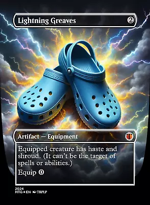 Lightning Greaves V2 - High Quality Altered Art Custom Cards • $7.99