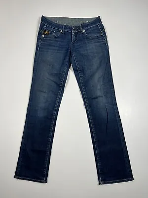 G-STAR MIDGE STRAIGHT Jeans - W29 L32 - Navy - Great Condition - Women’s • £24.99