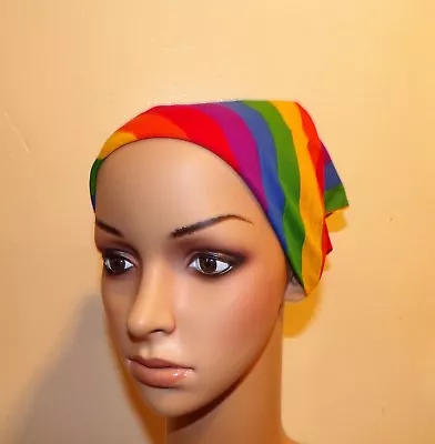 $5.99 • Buy 21  X 21  Cotton Rainbow Gay Pride Bandana  Scarf