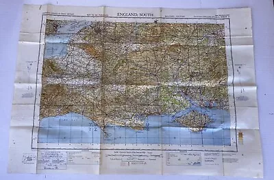 Vintage 1940 Military Map England South Section 11 Of Map Wales & England • $5.99