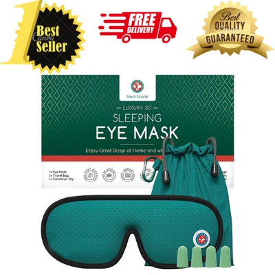 $10.50 • Buy 3D Eye Mask For Sleeping [14pcs] - 100% Blackout 3D Sleep Mask For Women/Men