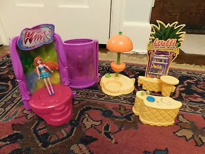 Mattel Winx Club Fairy Music Bar Playset Frutti W. Bloom Figure 3 .75  Tall Doll • $12.99