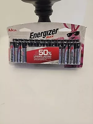 Energizer 24 AA Batteries Max Alkaline 10 Year BRAND NEW SHIP'S FREE  • $17.99